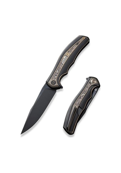 We Knife Zonda Titanium Black & Bronze Copper Foil Kamp Çakı Siyah