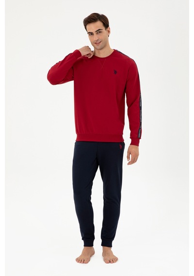 U.s. Polo Assn. Erkek Bordo Pijama Takım 50301712-vr014 Bordo