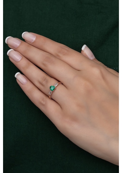 Gümüş Prenses Yüzük Rose Gold Kaplama 925 Ayar Gümüş Rose Gold (511780035)