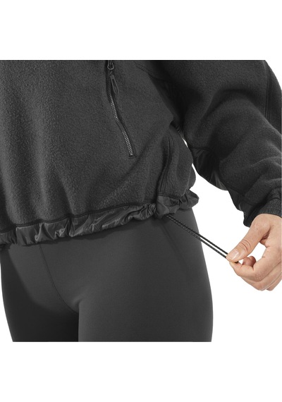 Salomon Chroma Fleece Crop W Siyah