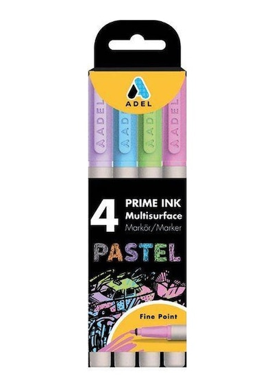 Adel Marker Kalem 4 lü Pastel Renk - Adel