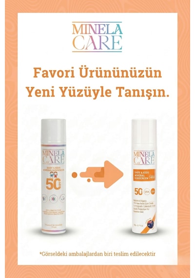 Minela Care Organik Mineral Filtreli Bebek Ve Çocuk Güneş Kremi SPF50 110 G