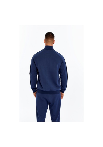 AR-MA Arma Erkek Slim Fit Reglan Kollu Fleto Cepli Tam Fermuar Dik Yaka Interlok Sweatshirt K30324989602 İndigo-i1