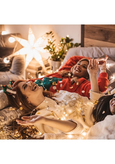 50 Led Pille Çalışan Bakır Tel İç Mekan Dış Mekan Yatak Odası Düğün Dekoru Parti Noel Ağacı Dek Standart