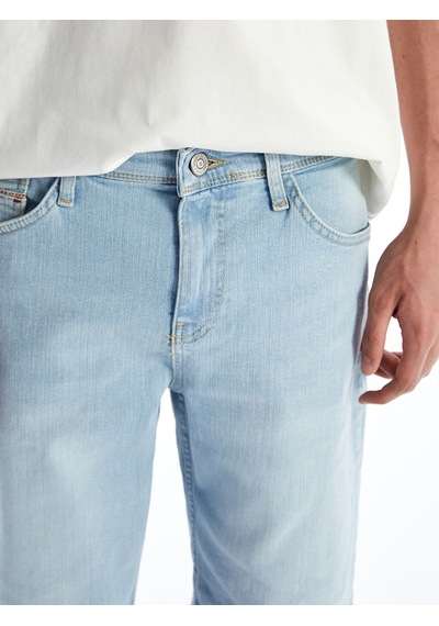Lcw Jeans İndigo Slim Fit Erkek Jean Şort