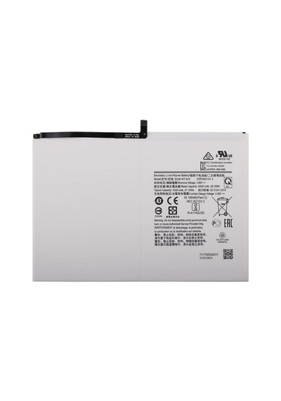 Teknonet Samsung Galaxy Tab A7 Sm-t500 10.4 İnç Uyumlu Teknonet 7000 Mah Batarya - Beyaz