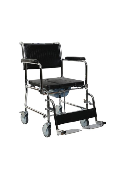 Alüminyum Katlanabilir Manuel Klozetli Banyo Sandalyesi Comfortable Wheelchair
