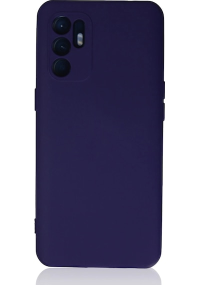 Newface - 720 - Oppo Reno 6 Kılıf Nano İçi Kadife Silikon - Aconcept - - Mor