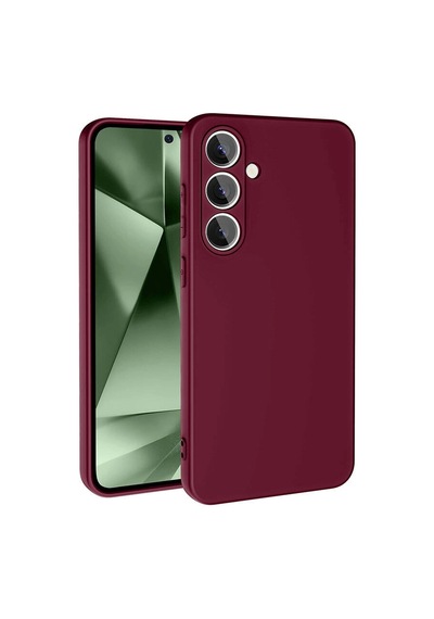 Samsung Uyumlu Galaxy S24 Fe Kılıf Zore Mara Lansman Kapak Koyu Mor