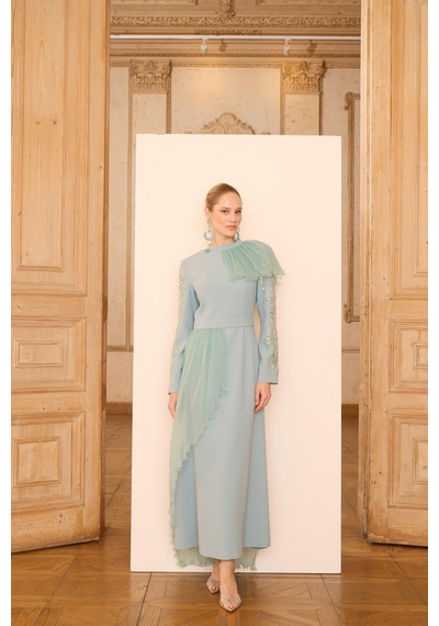 Senna Rebeca Dress Mint Yeşil