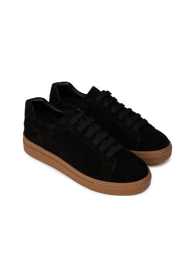 Deery Erkek Hakiki Süet Siyah Sneaker Ayakkabı - 02018msyhc03 Siyah