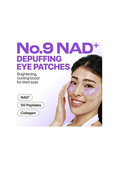 No.9 Nad+ Collagen Gel Eye Patches- Peptid, Kafein Ve Niasinamidli Göz Altı Jel Pedleri 5 Çift