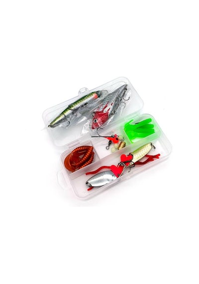 Valkyrie 28 Parça Silikon Rapala Kaşık Olta Yem Ve Aksesuar Seti