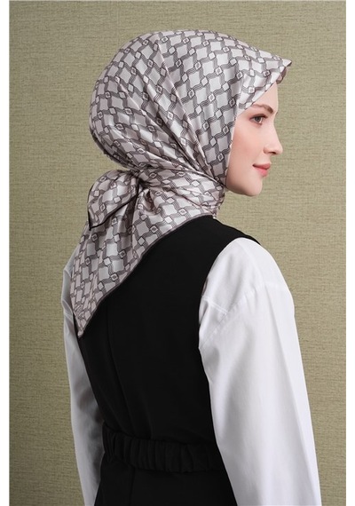 Armine Saf İpek Sura Eşarp 9636d 01 Koyu Lacivert Siyah