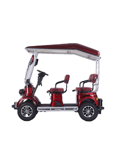 Arora Nostalji 72vx45ah 4 Teker Elektrikli Moped 1500 W Bordo