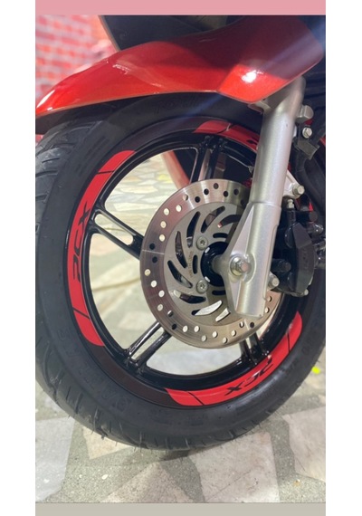 Yeni Özel Motosiklet Jant Şeridi Pcx Yazılı Kırmızı Sağ-sol/ön-arka