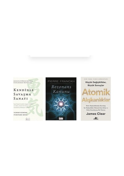 Kendınle Savasma Sanatı + Rezonans Kanunu +  Atomık Alıskanlıklar 3 Set