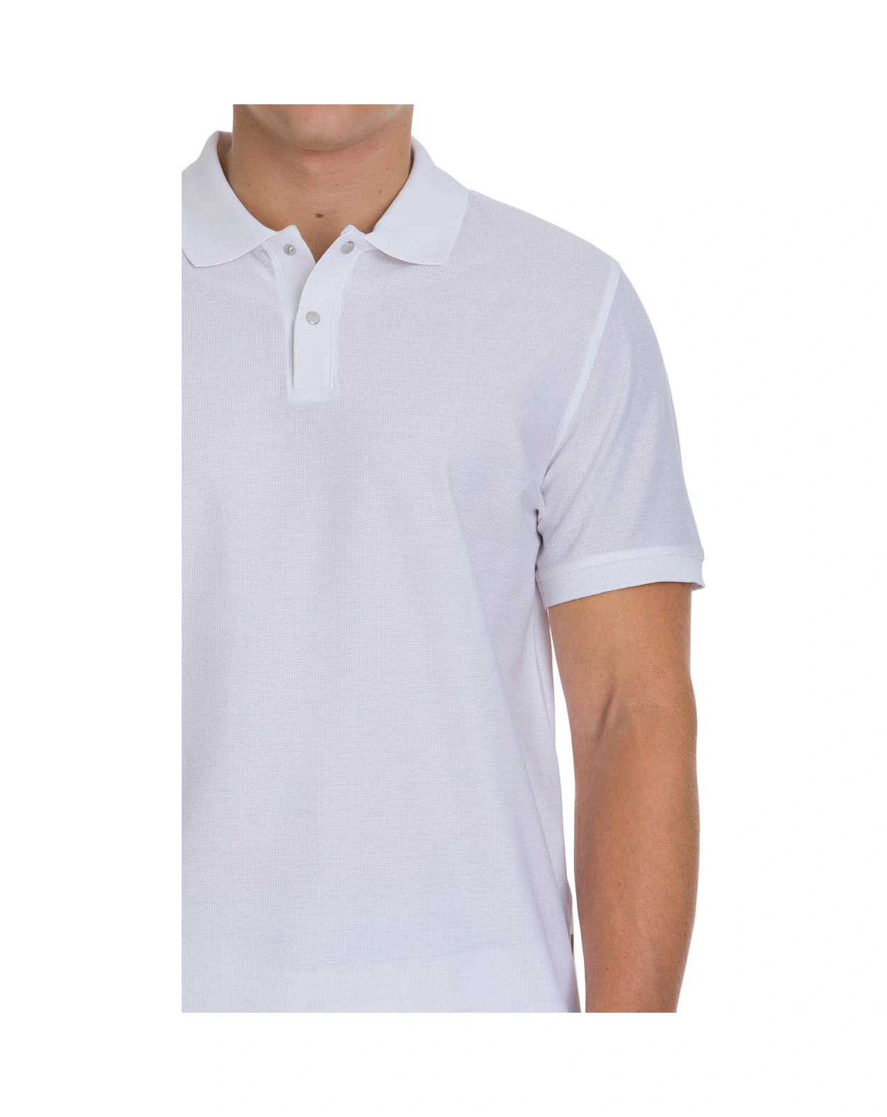 Hatemoğlu Beyaz Regular Fit 100% Pamuk Polo Yaka Merserize Tişört 34773 350501