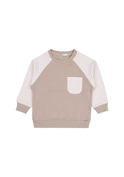 Civil Boys Cepli 2-5 Yaş Sweatshirt - Bej Vizon
