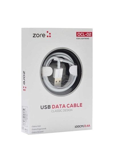 Ecruz Beyaz Ocl-02 Lightning Usb Kablo