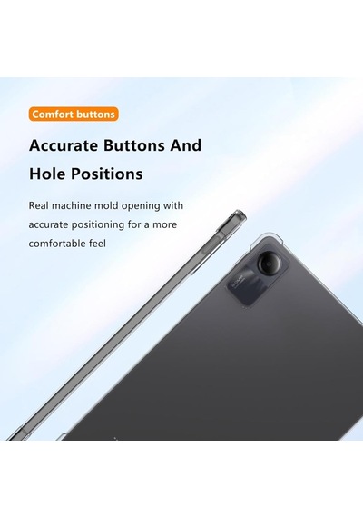 Samsung Galaxy Uyumlu Tab S9 Fe Kılıf Darbelere Dayanıklı Şeffaf Kapak