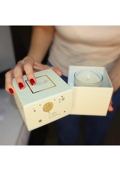 Candle Doğum Günü Hediyesi, Ahşap Ve Baharatlı Sandal Ağacı Kokulu, Doğal Bio Balmum, 135 Gr Kokulu Mum, 40 Diğer