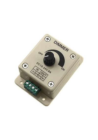 Dc Dimmer 12v-24v Led Ayarlayıcı 5050 3528 Led Şerit İçin Manuel Led Dimmer 12-24v 8a Dc Dimmer