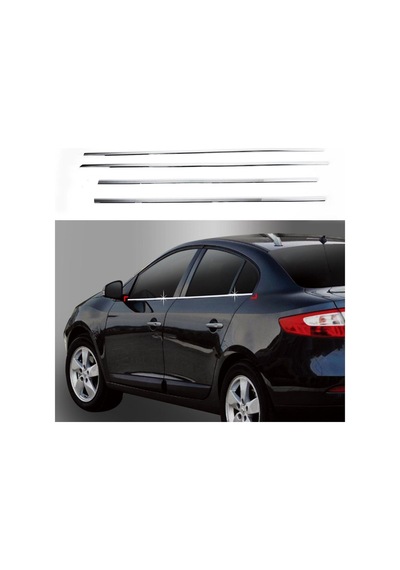 Renault Fluence Krom Cam Çıtası Seti 4 Kapı 2010-2017 Paslanmaz Renault Fluence Krom Cam Çıtası Seti 4 Kapı 2010-2017 Paslanmaz
