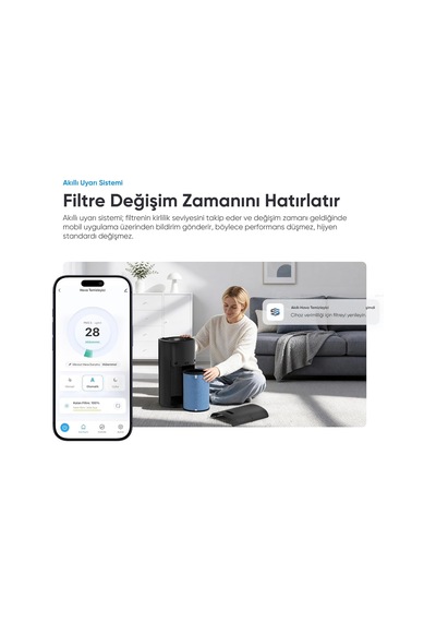 Şımart Akıllı Hava Temizleyici Pro, H13 Hepa, Uv Ve Hava Kalitesi Takibi Diğer