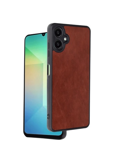 Samsung Uyumlu Galaxy A06 Uyumlu Kılıf Aras Deri Kapak - Bordo
