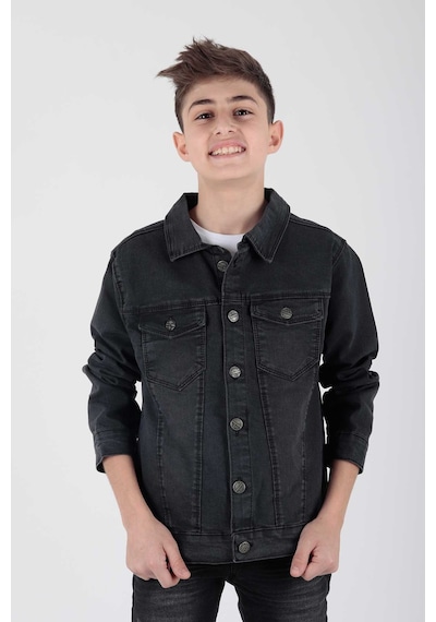 Ahengim Erkek Çocuk Jean Ceket Günlük Modaya Uygun Ak22152023 001
