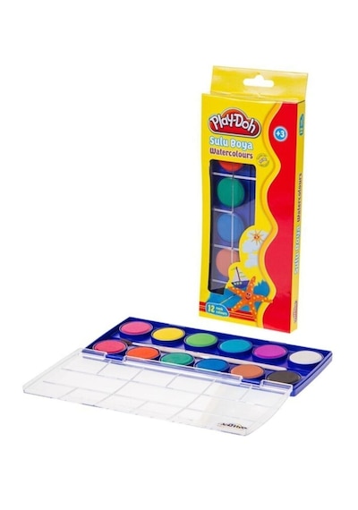 Play-doh Sulu Boya 28 Mm Büyük Boy 12 Renk Sulu Boya