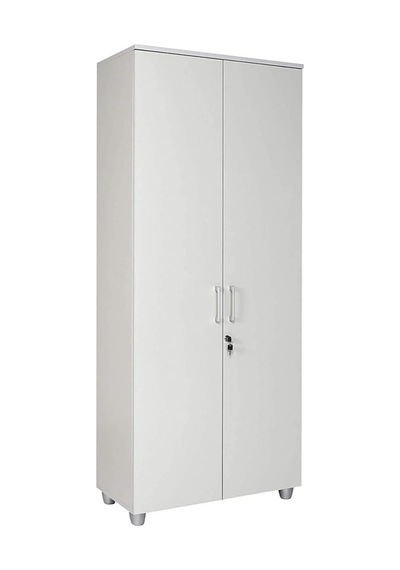 Kilitli Ve Bölmeli Çok Amaçlı Dolap, Ofis Ve Ev İçin Kilitlenebilir Ahşap Dolap, 190x80x40cm Gri Kilitli Ve Bölmeli Çok Amaçlı Dolap, Ofis Ve Ev İçin Kilitlenebilir Ahşap Dolap, 190x80x40cm Gri