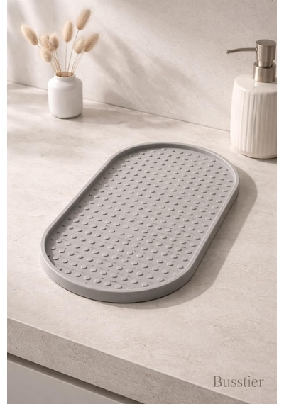Tr Silikon Yağdanlık Ve Sıvı Sabunluk Altlığı 24x12 Cm Kaymaz Isıya Dayanıklı Kolay Temizlenebilir Mutfak Ve B Diğer