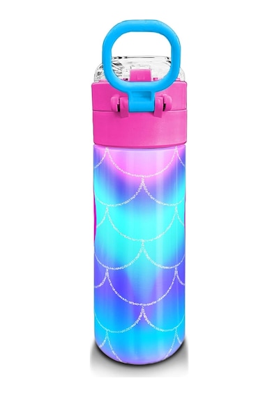 Coral High Kids Mor Pembe Unicorn Desenli Pipetli Ve Direkt İçim Çelik Termos 500 Ml 31807 Yeşil
