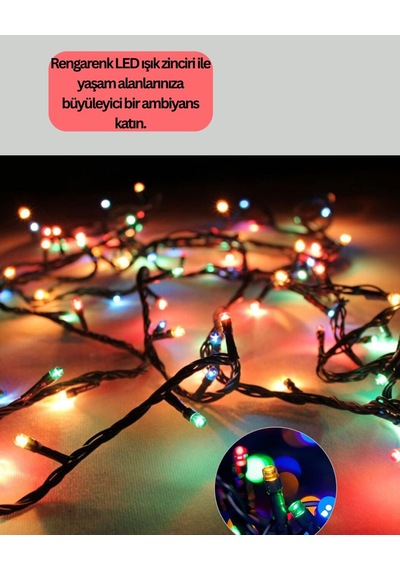 Dekoratif Led Çelenk Işık 8 Farklı Aydınlatma Modu 399832