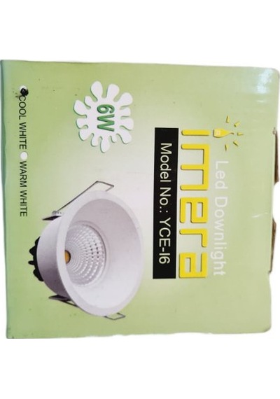 6 Watt Led Spot Trafolu Beyaz Kasa Beyaz Işık Yce-n5 2adet