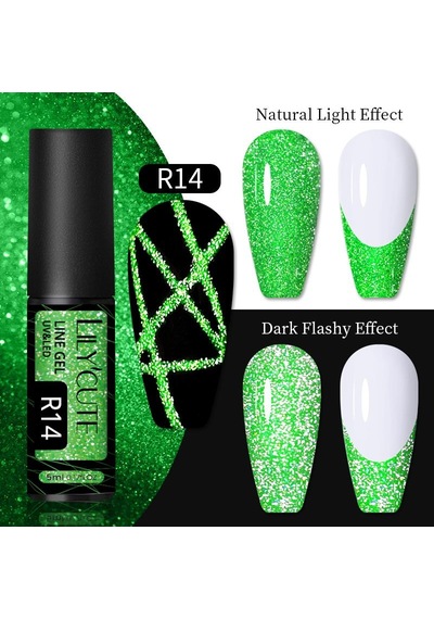 Lily Cute Reflective Glitter Nail Art Çizim Ojesi R014 54152-8