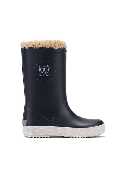 Lacivert Bot Yağmur Erkek Çocuk Igor W10207 Splash Nautıco Borreguıto 003-marino 26-36 Null Lacivert