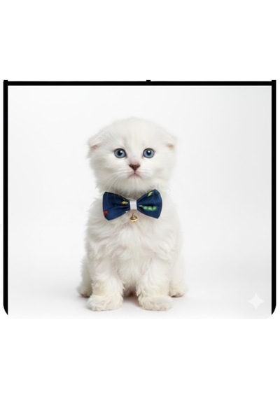Flypet Tırtıl Desen Papyon Kedi Tasma & Yavru Köpek Tasma 13cm-24cm