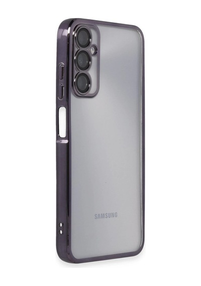 Samsung Galaxy A05s Kılıf Lensli Silikon - Mor