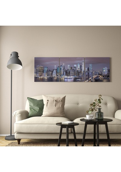 Ikea Pjätteryd Resim 56x56 Cm 3'lü Çok Renkli