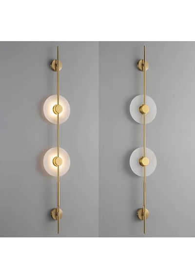 Axıs Duo Doğal Mermer Duvar Aplik Ra-aplk-3505-52-20 Eskitme