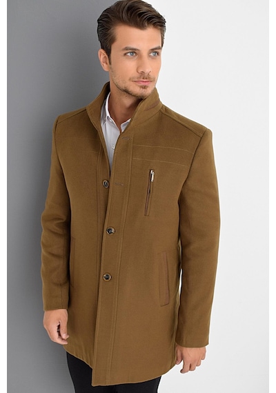 Plt9386 Dewberry Erkek Palto-camel Camel