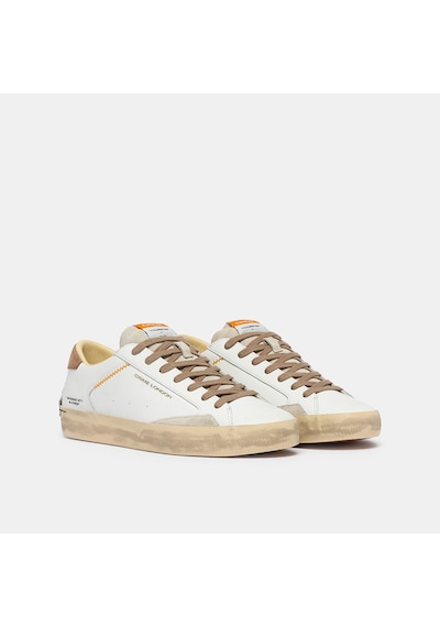 White Sneaker Erkek 190002pp8.10 Crime London Dıstressed Lo Beyaz