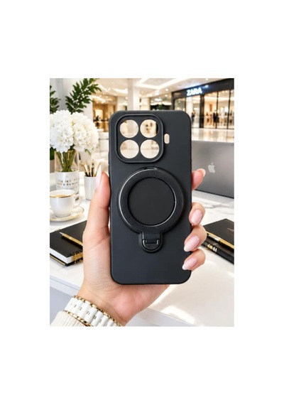 Mi 17t Pro İle Uyumlu 360 Derece Dönebilen Kalın Metal Magsafe Halka Stantlı İçi Kadife Korumalı Ultra Lüx Premium Silikon Kılıf Siyah Mi 17t Pro İle Uyumlu 360 Derece Dönebilen Kalın Metal Magsafe Halka Stantlı İçi Kadife Korumalı Ultra Lüx Premium Silikon Kılıf Siyah