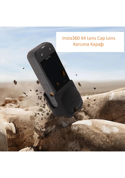 Insta360 X5 , X4 Lens Cap Koruma Kapağı Siyah