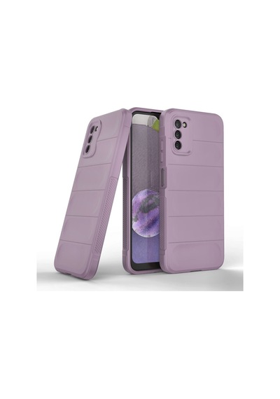 Samsung Galaxy  Uyumlu,  A03s Kılıf Optimum Silikon - Mor