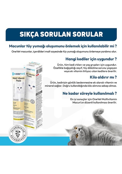 Kedi Maltı 100 Gr Multivitamin Malt Macunu