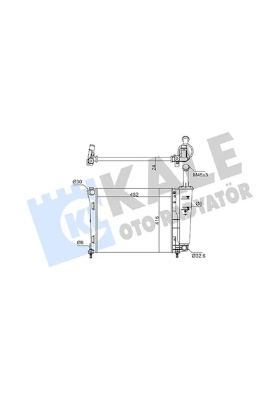 Su Radyatörü - Fiat Panda, 500 - Kale-363060 12718234